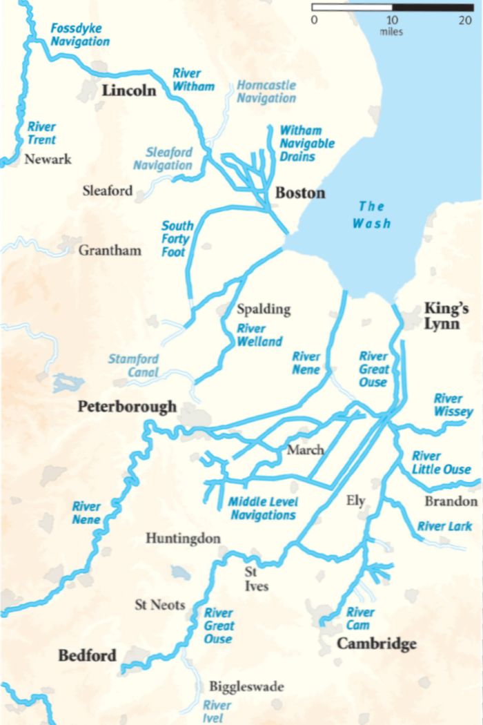 Fens Waterways Map